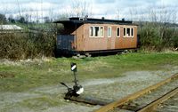 Wagen 970-812, 1990 im Bahnhof Putbus - Foto: Carsten Templin